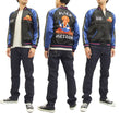 Load image into Gallery viewer, Hanatabi Gakudan Men's Japanese Souvenir Jacket Ultra Seven Alien Metron Sukajan Script ULSJ-010