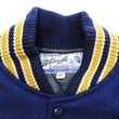 Load image into Gallery viewer, Whitesville Plain Varsity Jacket Men's Letterman Jacket Melton Leather Award Jacket WV14904 C/#126 Royal Blue x Cream