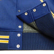 Load image into Gallery viewer, Whitesville Plain Varsity Jacket Men's Letterman Jacket Melton Leather Award Jacket WV14904 C/#126 Royal Blue x Cream