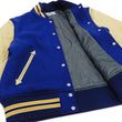 Load image into Gallery viewer, Whitesville Plain Varsity Jacket Men's Letterman Jacket Melton Leather Award Jacket WV14904 C/#126 Royal Blue x Cream