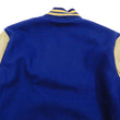 Load image into Gallery viewer, Whitesville Plain Varsity Jacket Men's Letterman Jacket Melton Leather Award Jacket WV14904 C/#126 Royal Blue x Cream