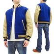 Load image into Gallery viewer, Whitesville Plain Varsity Jacket Men's Letterman Jacket Melton Leather Award Jacket WV14904 C/#126 Royal Blue x Cream