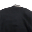 Load image into Gallery viewer, Whitesville Varsity Jacket Men's Letterman Jacket Melton x Leather Award Jacket WV15166 WV15166-119 Black x Black COUGARS