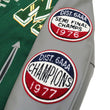 Load image into Gallery viewer, Whitesville Varsity Jacket Men's Letterman Jacket Melton x Leather Award Jacket WV15166 WV15166-145 Green x Gray MAVERICKS