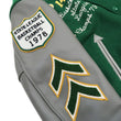 Load image into Gallery viewer, Whitesville Varsity Jacket Men's Letterman Jacket Melton x Leather Award Jacket WV15166 WV15166-145 Green x Gray MAVERICKS