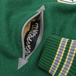 Load image into Gallery viewer, Whitesville Varsity Jacket Men's Letterman Jacket Melton x Leather Award Jacket WV15166 WV15166-145 Green x Gray MAVERICKS