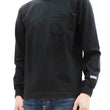 Load image into Gallery viewer, Whitesvill Plain T-shirt Men's Heavyweight Long Sleeve Pocket Tee WV68849 119 Black