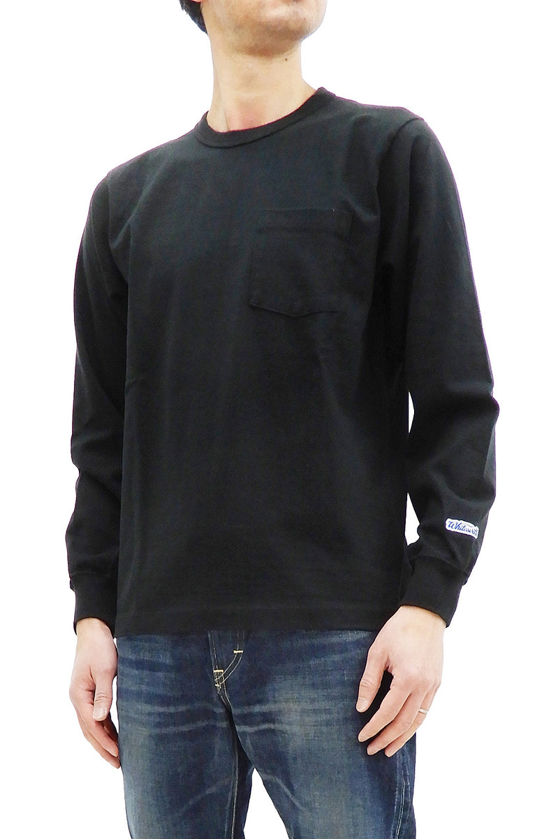 Whitesvill Plain T-shirt Men's Heavyweight Long Sleeve