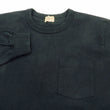 Load image into Gallery viewer, Whitesvill Plain T-shirt Men's Heavyweight Long Sleeve Pocket Tee WV68849 119 Black
