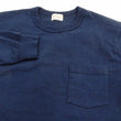 Load image into Gallery viewer, Whitesvill Plain T-shirt Men's Heavyweight Long Sleeve Pocket Tee WV68849 128 Dark-Blue