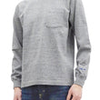 Load image into Gallery viewer, Whitesvill Plain T-shirt Men's Heavyweight Long Sleeve Pocket Tee WV68849 113 Heather-Gray