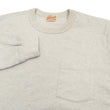 Load image into Gallery viewer, Whitesvill Plain T-shirt Men's Heavyweight Long Sleeve Pocket Tee WV68849 131 Oatmeal