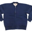 Load image into Gallery viewer, Whitesville Full-zip Sweatshirt No Hood with thermal lining Men's Waffle Lined Plain Zippered Sweatshirt Jacket WV69035 128 Navy-Blue