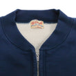 Load image into Gallery viewer, Whitesville Full-zip Sweatshirt No Hood with thermal lining Men's Waffle Lined Plain Zippered Sweatshirt Jacket WV69035 128 Navy-Blue