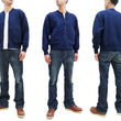 Load image into Gallery viewer, Whitesville Full-zip Sweatshirt No Hood with thermal lining Men's Waffle Lined Plain Zippered Sweatshirt Jacket WV69035 128 Navy-Blue