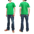 Load image into Gallery viewer, Whitesvill Plain T-shirt with Rib Side Panels Men's Heavyweight Short Sleeve Tee WV78930 144 Kelly-Green