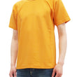 Load image into Gallery viewer, Whitesvill Plain T-shirt with Rib Side Panels Men's Heavyweight Short Sleeve Tee WV78930 156 Gold