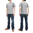 Load image into Gallery viewer, Whitesvill Plain T-shirt with Rib Side Panels Men's Heavyweight Short Sleeve Tee WV78930 113 Heather-Gray