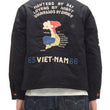 Load image into Gallery viewer, Tailor Toyo Reversible Vietnam Jacket with Insulation - Men&#39;s Modern Reinterpretation of Viet-Jumper Vietnam Souvenir Jacket / TT15800-119 Black
