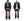 Tailor Toyo Reversible Vietnam Jacket with Insulation - Men's Modern Reinterpretation of Viet-Jumper Vietnam Souvenir Jacket / TT15800-119 Black