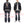 Load image into Gallery viewer, Tailor Toyo Reversible Vietnam Jacket with Insulation - Men&#39;s Modern Reinterpretation of Viet-Jumper Vietnam Souvenir Jacket / TT15800-119 Black
