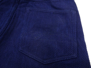 Studio D'Artisan Deep Indigo Selvedge Sashiko Jeans - 14 oz - Regular Straight - Button Fly - Made in Japan (SDA 1907 One Wash)
