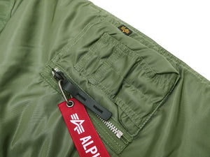 Alpha Industries N-3B Parka 20094 Men's Modern Fit Military Inspired Thigh-Length Padded Nylon Hooded Coat Jacket 20094-503 Vintage-Green