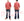 Pherrow's Linen 3/4 Sleeve Shirt Men's Casual Plain Button Up Shirt with Button-Down Collar Pherrows 24S-P7BD1 Salmon