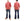 Pherrow's Linen 3/4 Sleeve Shirt Men's Casual Plain Button Up Shirt with Button-Down Collar Pherrows 24S-P7BD1 Salmon