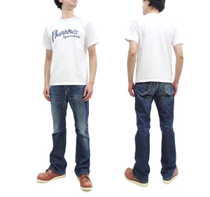 Pherrows T-Shirt Men's Short Sleeve Graphic Print Brand Logo Tee Pherrow's 24S-PT1 White