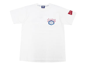 Pherrows T-Shirt Men's Short Sleeve Patched and Printed Tee Pherrow's 24S-PT3 White
