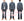 Studio D'Artisan Men's Heavyweight Jacquard Work Shirt, Sashiko Stitch Boro/Noragi-Inspired Slub Plaid, 100% Cotton, Made in Japan (SDA 5651 Blue)