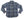 Studio D'Artisan Men's Heavyweight Jacquard Work Shirt, Sashiko Stitch Boro/Noragi-Inspired Slub Plaid, 100% Cotton, Made in Japan (SDA 5651 Blue)