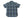 Studio D'artisan Men's Noragi-Style Sashiko Jacquard Short Sleeve Shirt, Boro-Inspired Heavyweight Japanese Workwear Button-Up Shirt, Made in Japan (SDA 5657, Blue)