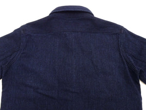 Studio D'artisan Indigo Sashiko Shirt SDA Men's Casual Long Sleeve Sashiko Dobby Button Up Work Shirt 5713