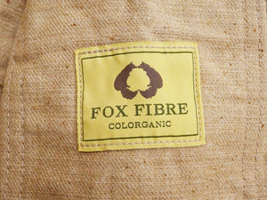 Studio D'Artisan Men's 12oz Fox Cotton Long Sleeve Work Shirt - Naturally Colored Brown Organic Twill, Undyed, Made in Japan (SDA 5740)