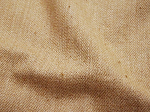 Studio D'Artisan Men's 12oz Fox Cotton Long Sleeve Work Shirt - Naturally Colored Brown Organic Twill, Undyed, Made in Japan (SDA 5740)