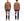 Studio D'Artisan Men's Flannel Plaid Work Shirt, Heavyweight Cotton Long-Sleeve Button-Up Shirt with Minimal Brushing, Made in Japan (SDA 5752 Orange)