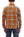 Studio D'Artisan Men's Flannel Plaid Work Shirt, Heavyweight Cotton Long-Sleeve Button-Up Shirt with Minimal Brushing, Made in Japan (SDA 5752 Orange)