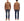 Studio D'Artisan Men's Flannel Plaid Work Shirt, Heavyweight Cotton Long-Sleeve Button-Up Shirt with Minimal Brushing, Made in Japan (SDA 5752 Orange)