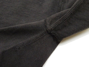 Studio D'artisan Plain T-Shirt Made from Heavyweight Loopwheeled Jersey Fabric Men's Tsuri-Ami Short Sleeve Tee 9913 Charcoal Black (Faded Black)