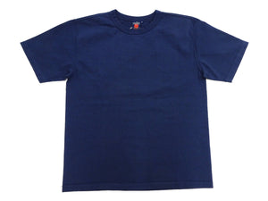Studio D'artisan Plain T-Shirt Made from Heavyweight Loopwheeled Jersey Fabric Men's Tsuri-Ami Short Sleeve Tee 9913 Navy-Blue