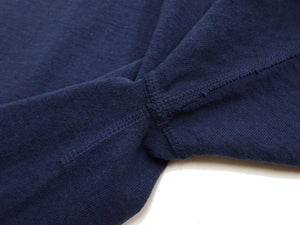 Studio D'artisan Plain T-Shirt Made from Heavyweight Loopwheeled Jersey Fabric Men's Tsuri-Ami Short Sleeve Tee 9913 Navy-Blue