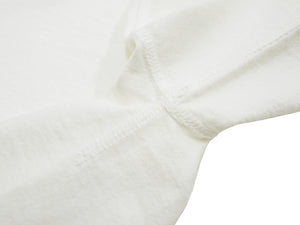 Studio D'artisan Plain T-Shirt Made from Heavyweight Loopwheeled Jersey Fabric Men's Tsuri-Ami Short Sleeve Tee 9913 Off-White