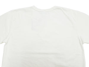 Studio D'artisan Plain T-Shirt Made from Heavyweight Loopwheeled Jersey Fabric Men's Tsuri-Ami Short Sleeve Tee 9913 Off-White