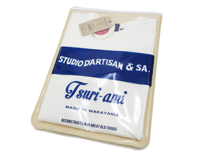 Studio D'artisan Plain T-Shirt Made from Heavyweight Loopwheeled Jersey Fabric Men's Tsuri-Ami Short Sleeve Tee 9913 Off-White