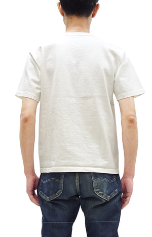 Studio D'artisan Plain T-Shirt Made from Heavyweight Loopwheeled Jersey Fabric Men's Tsuri-Ami Short Sleeve Tee 9913 Off-White