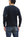 Studio D'Artisan Men's Heavyweight Waffle Knit Thermal Long Sleeve T-Shirt - 100% Cotton, Crew Neck, Ribbed Cuffs, Raw-edge hem, Made in Japan (SDA 9936) Black