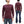 Studio D'Artisan Men's Heavyweight Waffle Knit Thermal Long Sleeve T-Shirt - 100% Cotton, Crew Neck, Ribbed Cuffs, Raw-edge hem, Made in Japan (SDA 9936) Burgundy