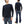 Studio D'Artisan Men's Heavyweight Waffle Knit Thermal Long Sleeve T-Shirt - 100% Cotton, Crew Neck, Ribbed Cuffs, Raw-edge hem, Made in Japan (SDA 9936) Black